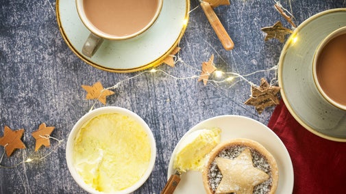 Mince pies and hot drinks